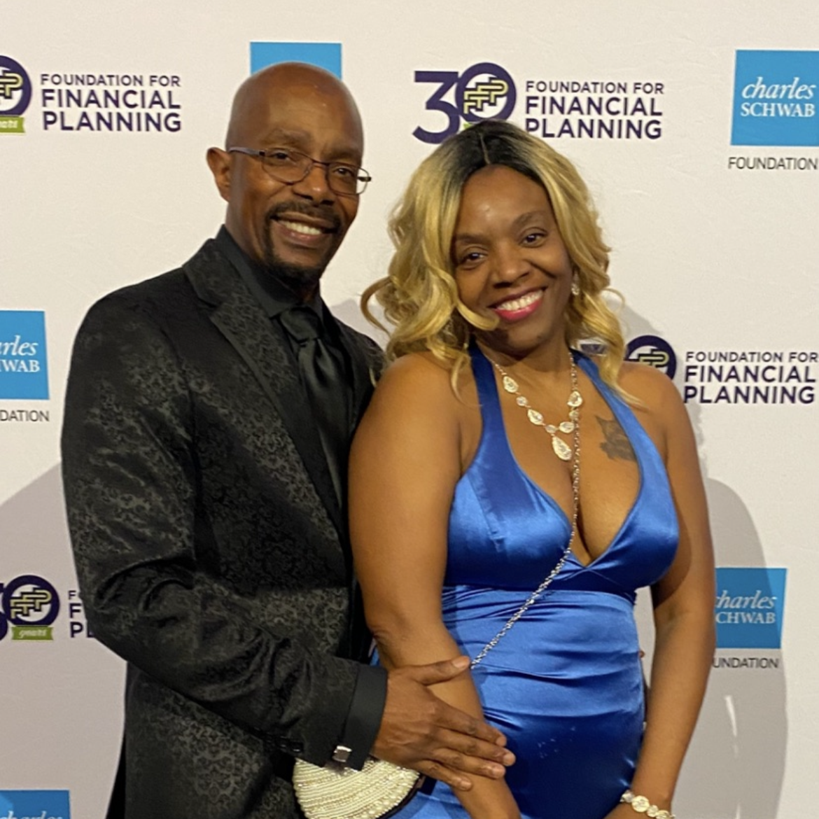 Darrell Siggers with a guest at a Foundation for Financial Planning event